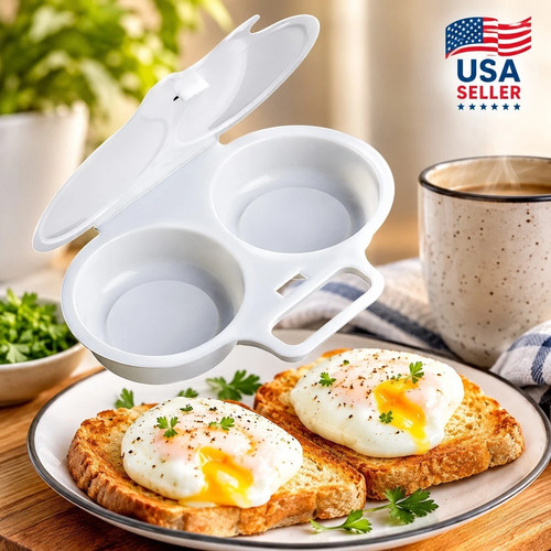 Microwave egg poacher poached - microwave,